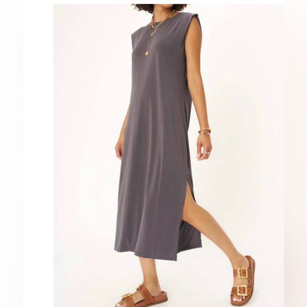 Project Social T Felix Washed Back V Maxi Dress Medium NWT
